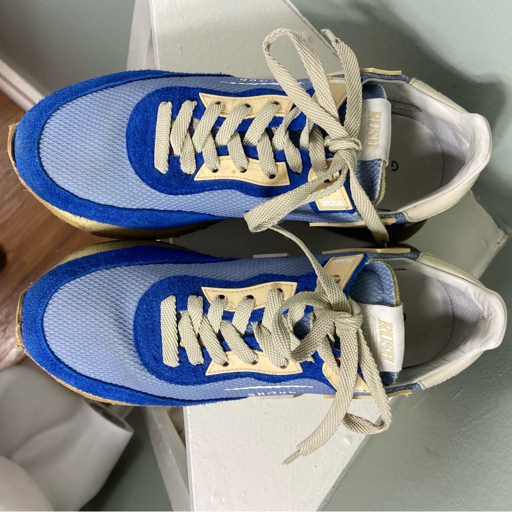 Women’s Ghoud Rush Grove Ocean Blue Sneakers Shoes Italy Sz 39 /8US Chunky Suede - Picture 7 of 12